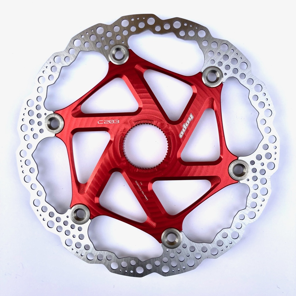 [HBSP435203CLR] Hope MTB centrelock floating disc - 203mm - red