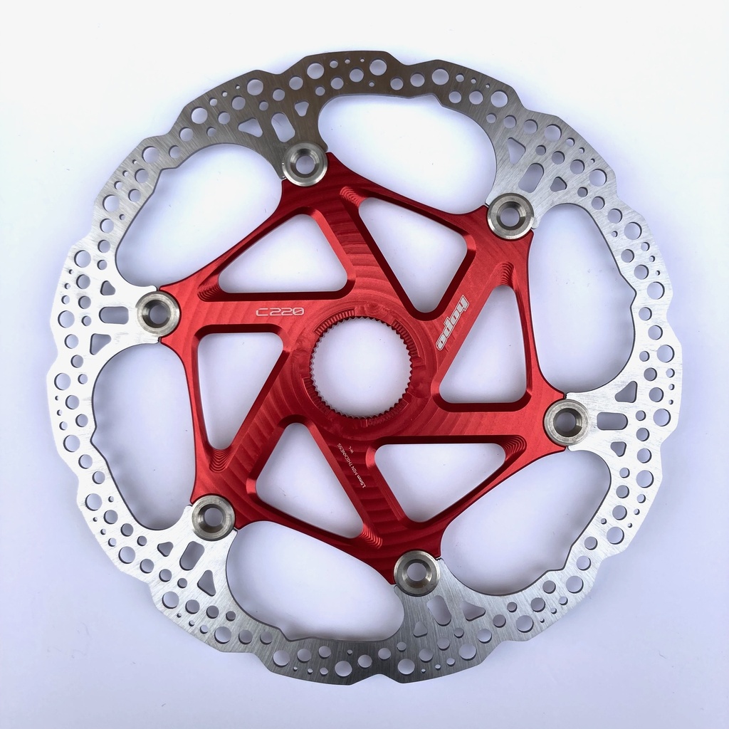 [HBSP435220CLR] Hope MTB centrelock floating disc - 220mm - red