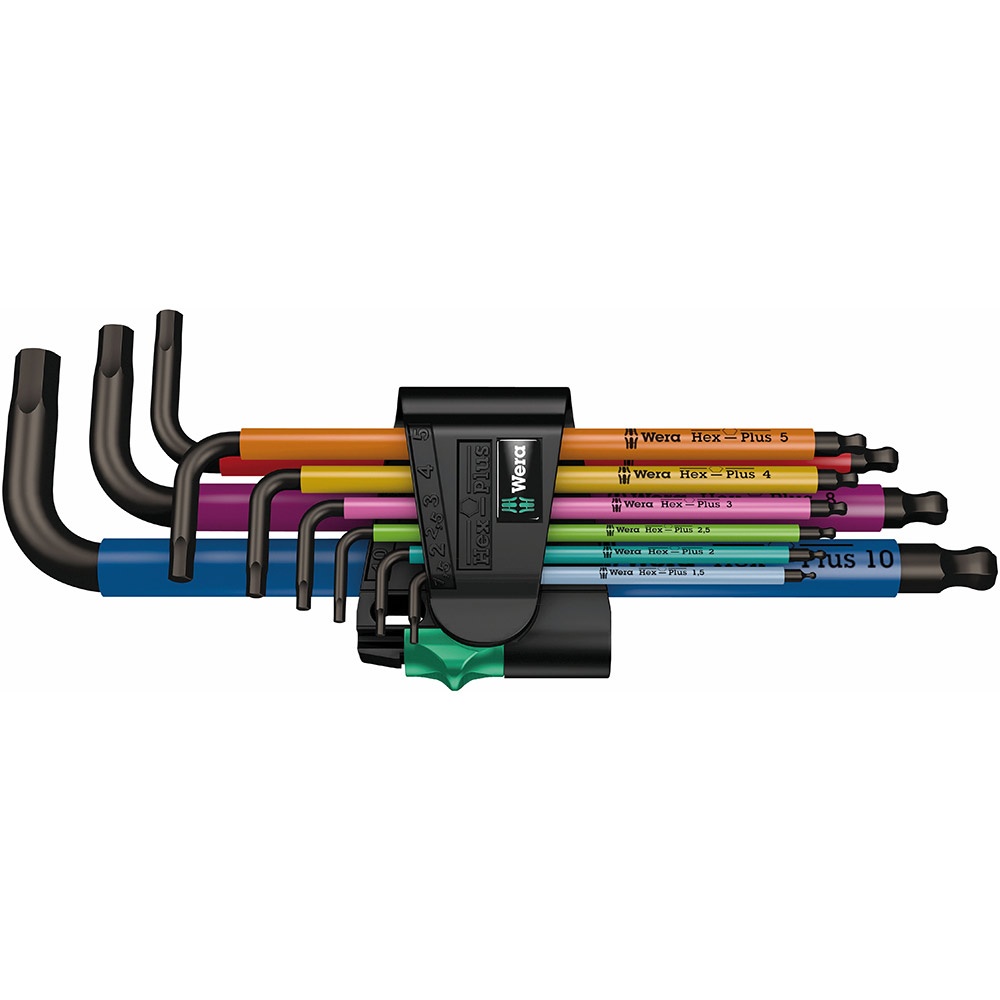 [950/9] Wera Tools Hex-Plus L-key Set BlackLaser (950/9)