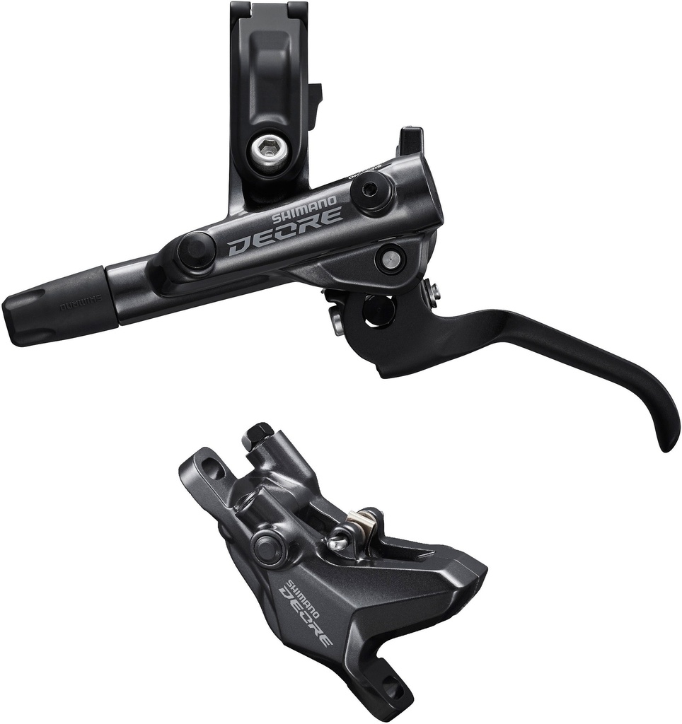 [M6100LR] Shimano BR-M6100/BL-M6100 Deore bled brake lever/post mount 2 pot calliper, rear left