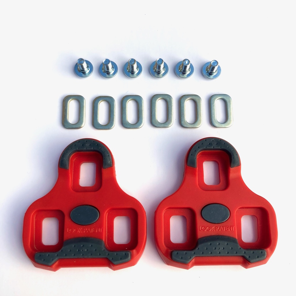 [PLCKEORC] LOOK KEO cleat with gripper - 9 degree Red