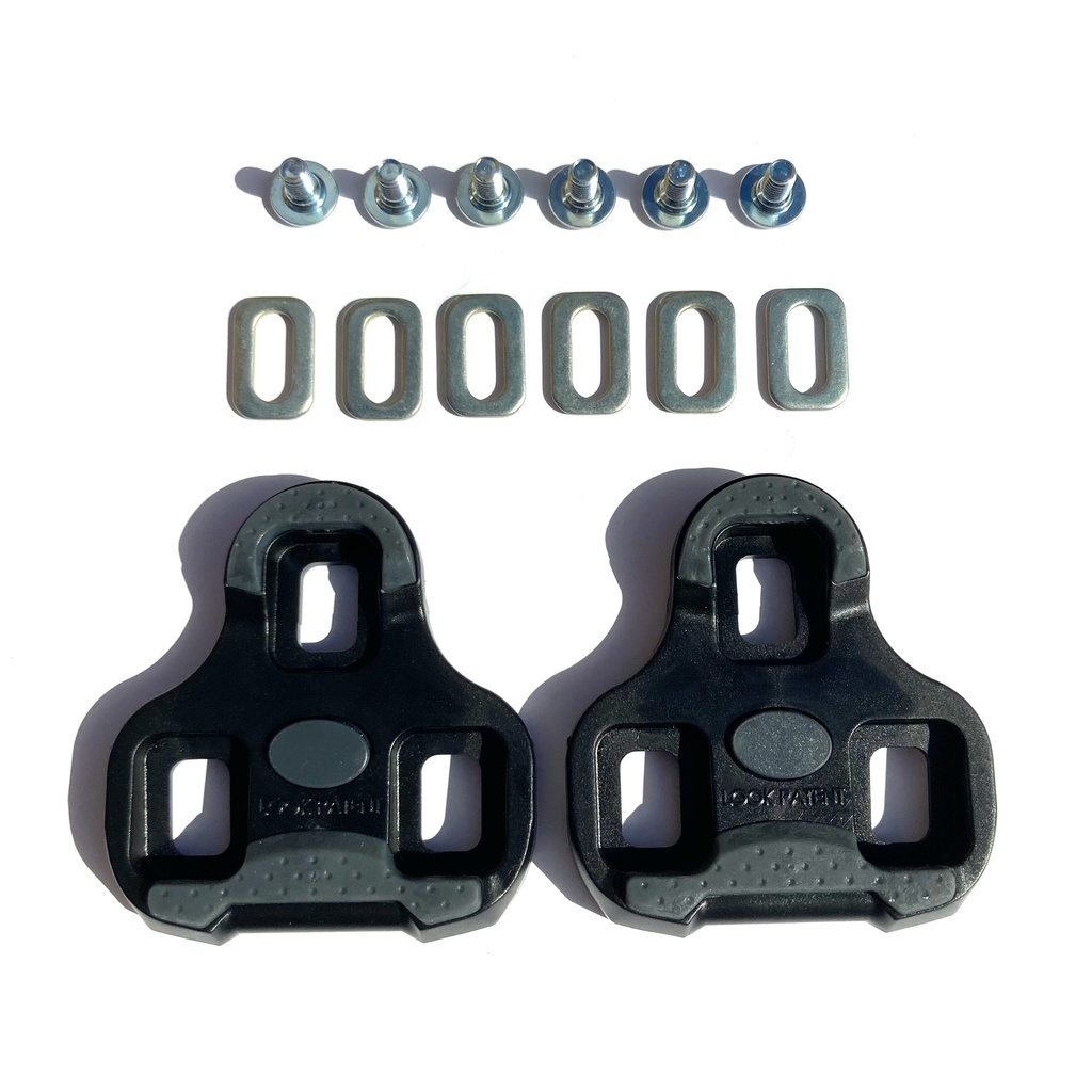 LOOK KEO cleat with gripper - 0 degree (fixed) - Black