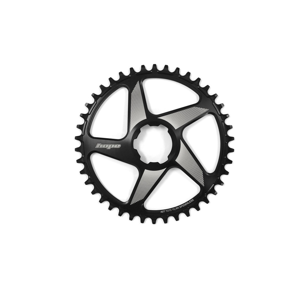 Hope 40T Spiderless RX Chainring - Black