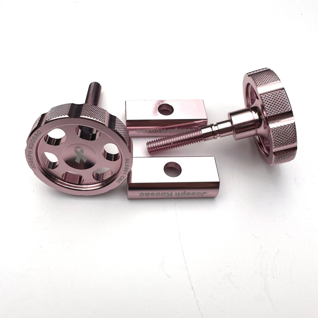 [JK-KNOBPL] Joseph Kuosac Knob Type Hinge Clamp Set - Pink Ribbon Edition