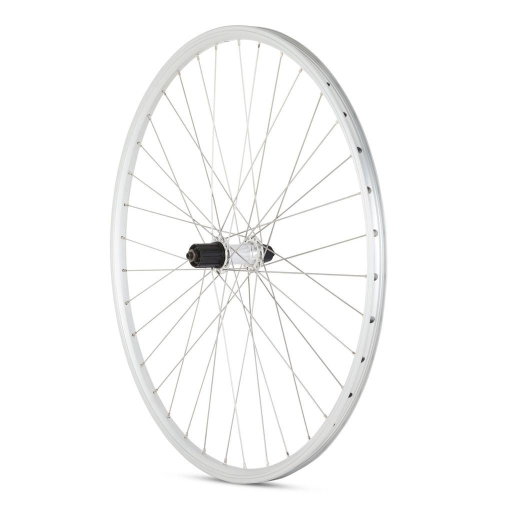 M:Part Hybrid Rear Quick Release Cassette Wheel silver 700c