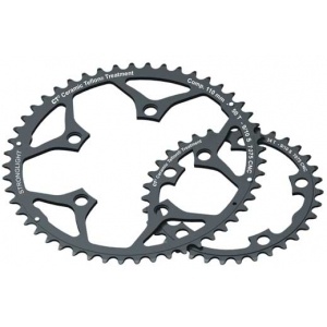 Stronglight 110PCD Type S - 5083 Series 5-Arm Road Black Chainrings 50T