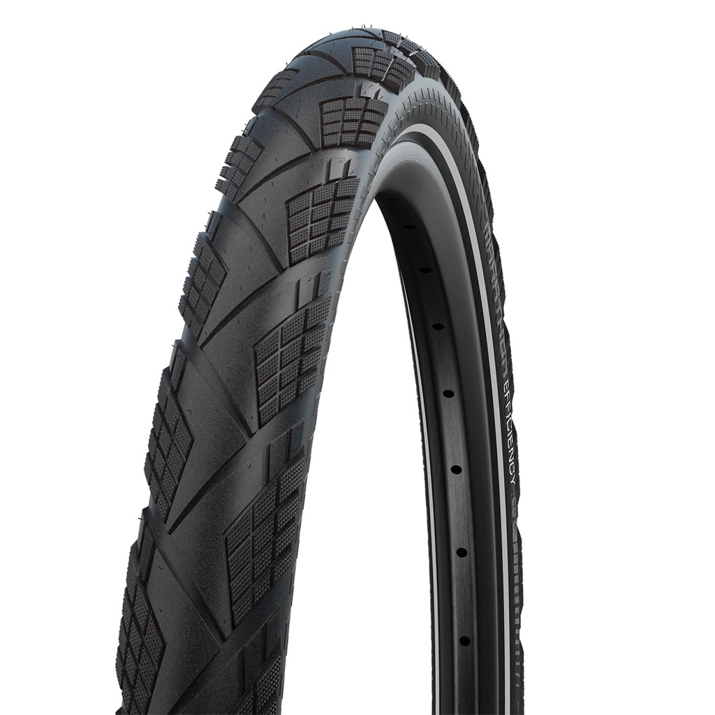 [11654366] Schwalbe Marathon Efficiency Super Race V-Guard Touring Tyre in Black/Reflex (Folding) 700 x 38mm