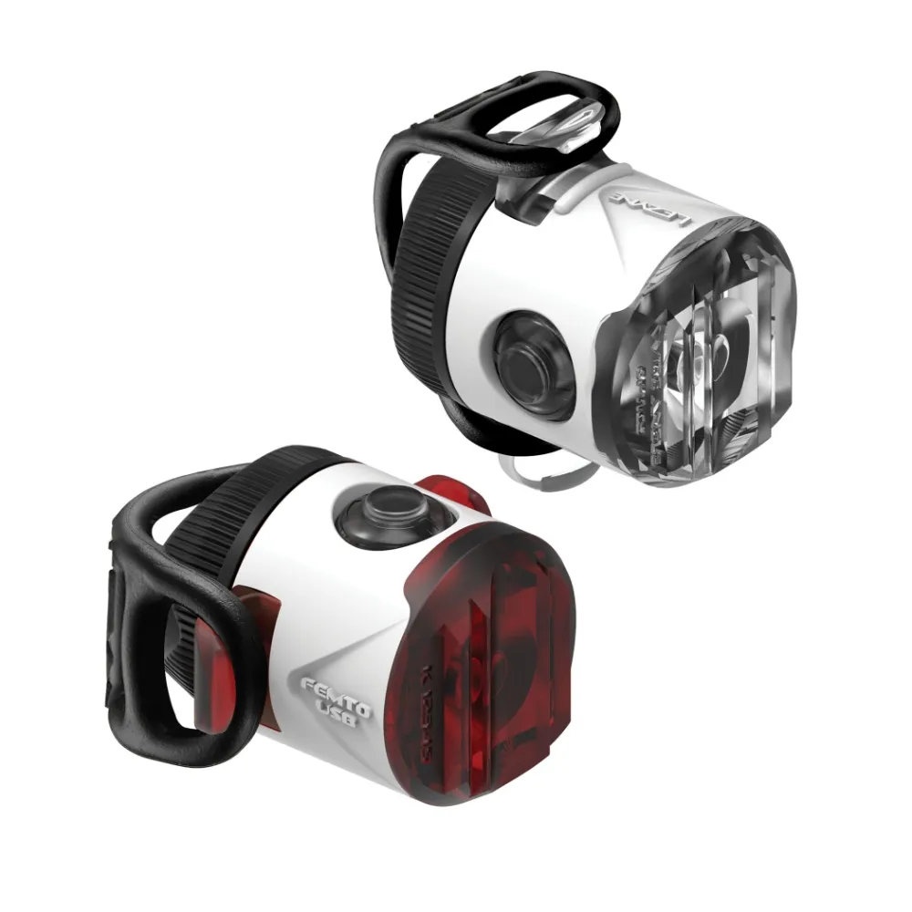 [L-1-LED-31P-V107] Lezyne Femto Light set - USB Drive Pair - White