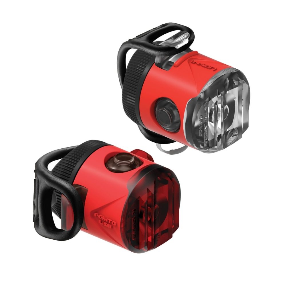 Lezyne Femto Light set - USB Drive Pair - Red