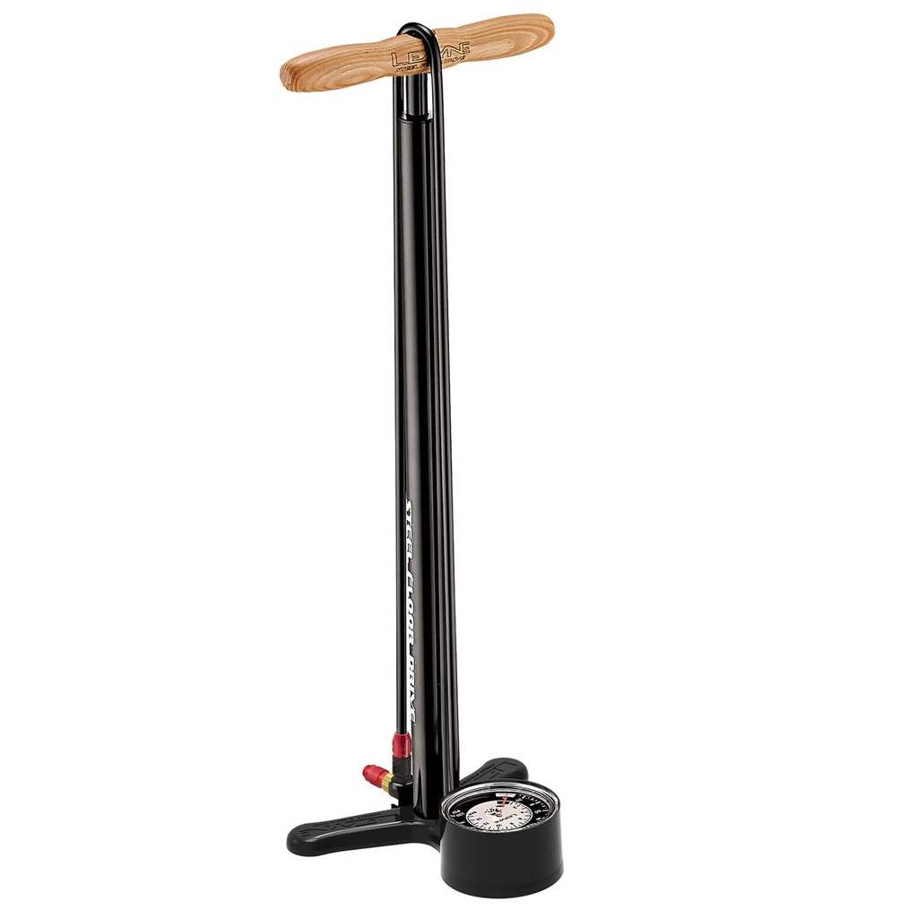 [1-FP-SFLDR-V704] Brompton Lezyne Steel Floor Pump Drive 3.5 - Black