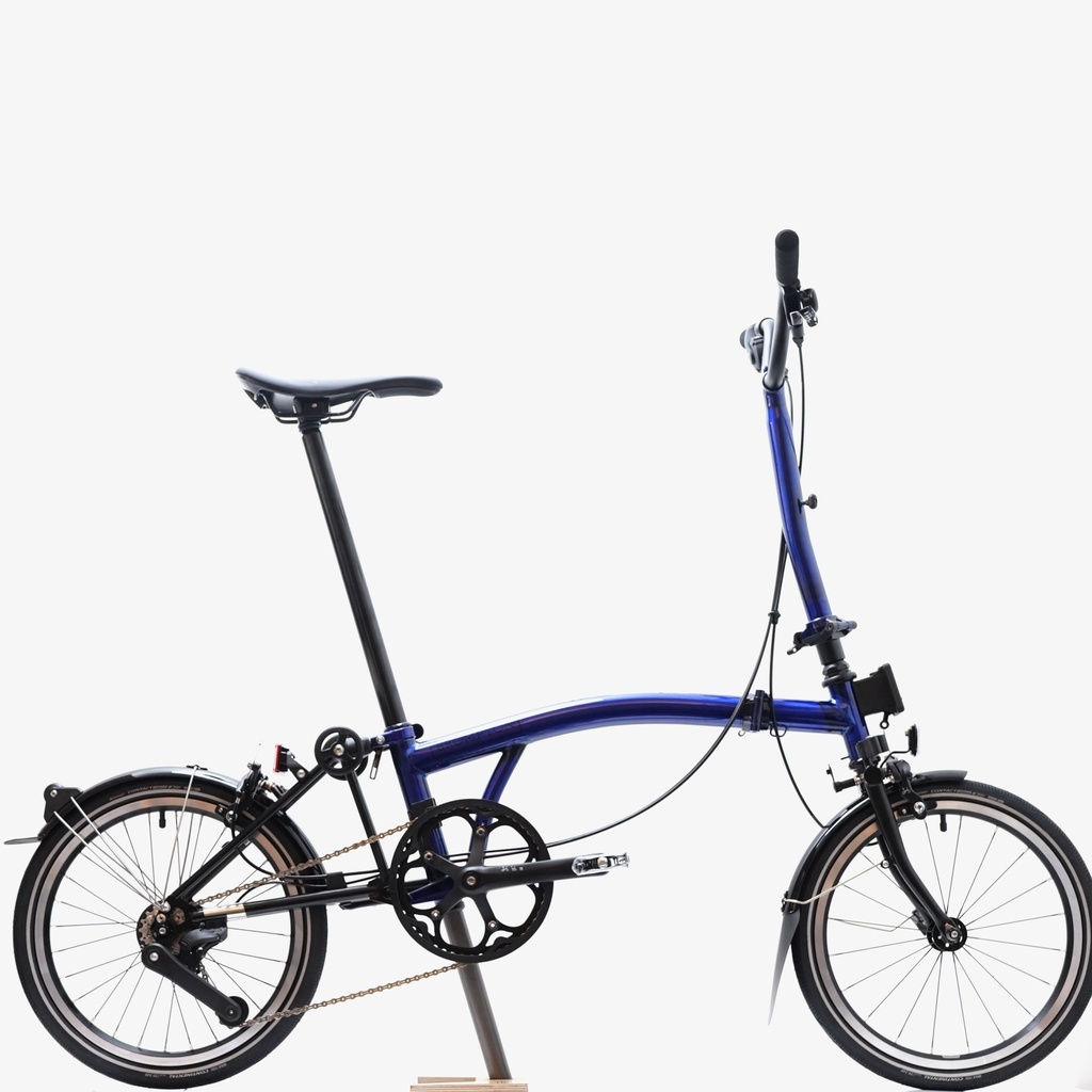 [B-P-H4L-mBLLaq-rTiBK-TYCC] Brompton P Line High - Bolt Blue Lacquer