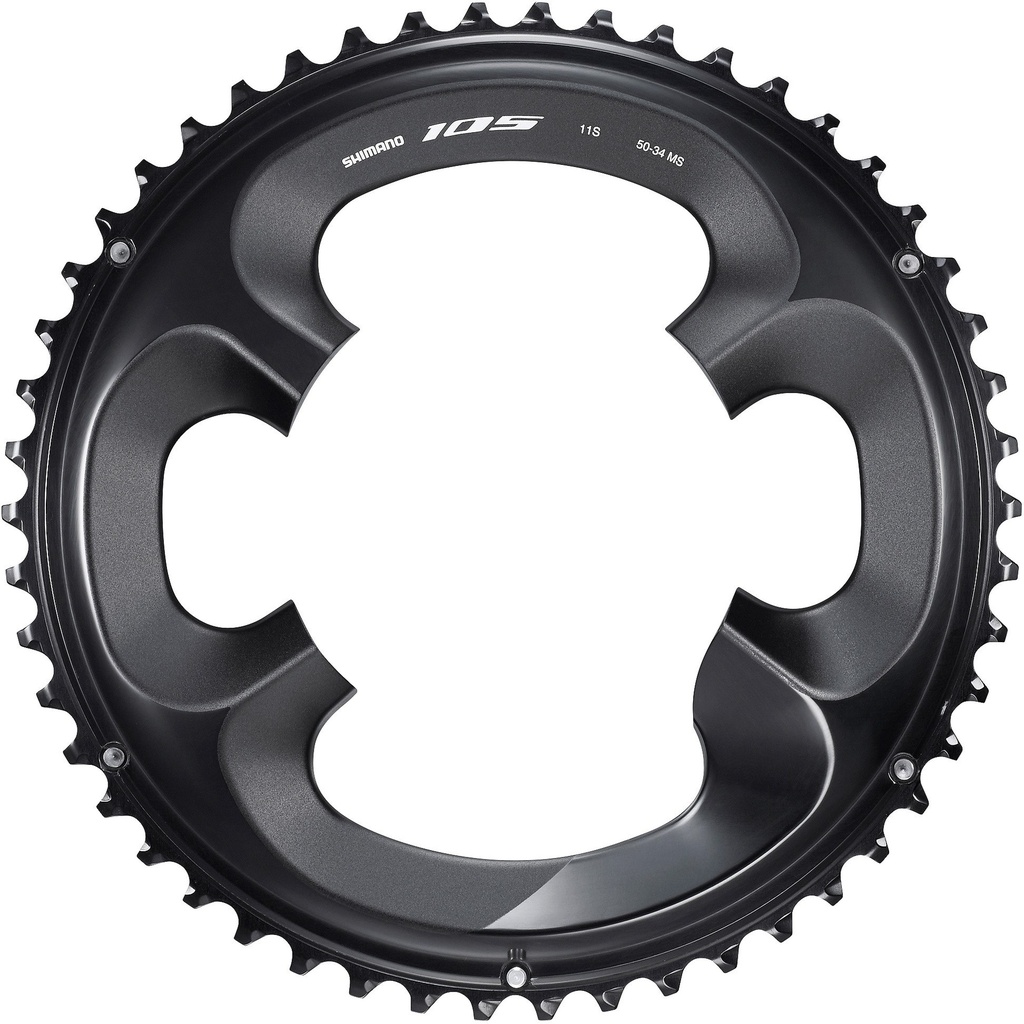 Shimano 105 FC-R7000 chainring, 50T-MS for 50-34T, black