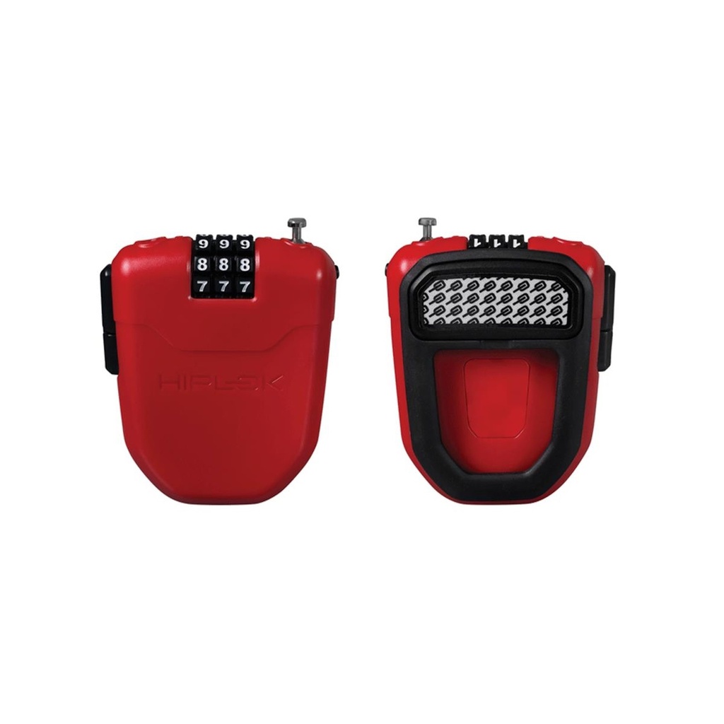 Hiplok FX Wearable Retractable Combination Lock - Red
