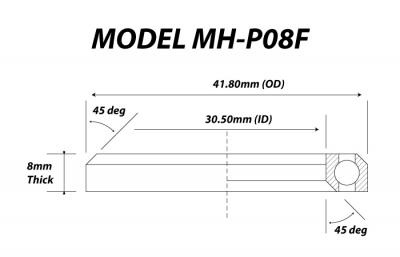 [PHMHP08F] Independent 41.8 x 30.5 x 8 45 / 45 Headset Bearing