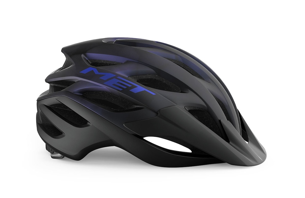 [3HM138CE00SVI1] MET Veleno Helmet - Deep Purple / Black Matt in Small