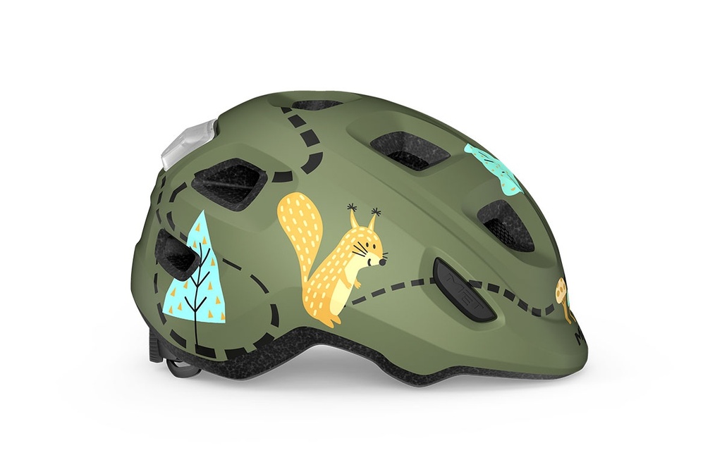 MET Hooray - Green Forest / Matt in Small - Kids Bike Helmet