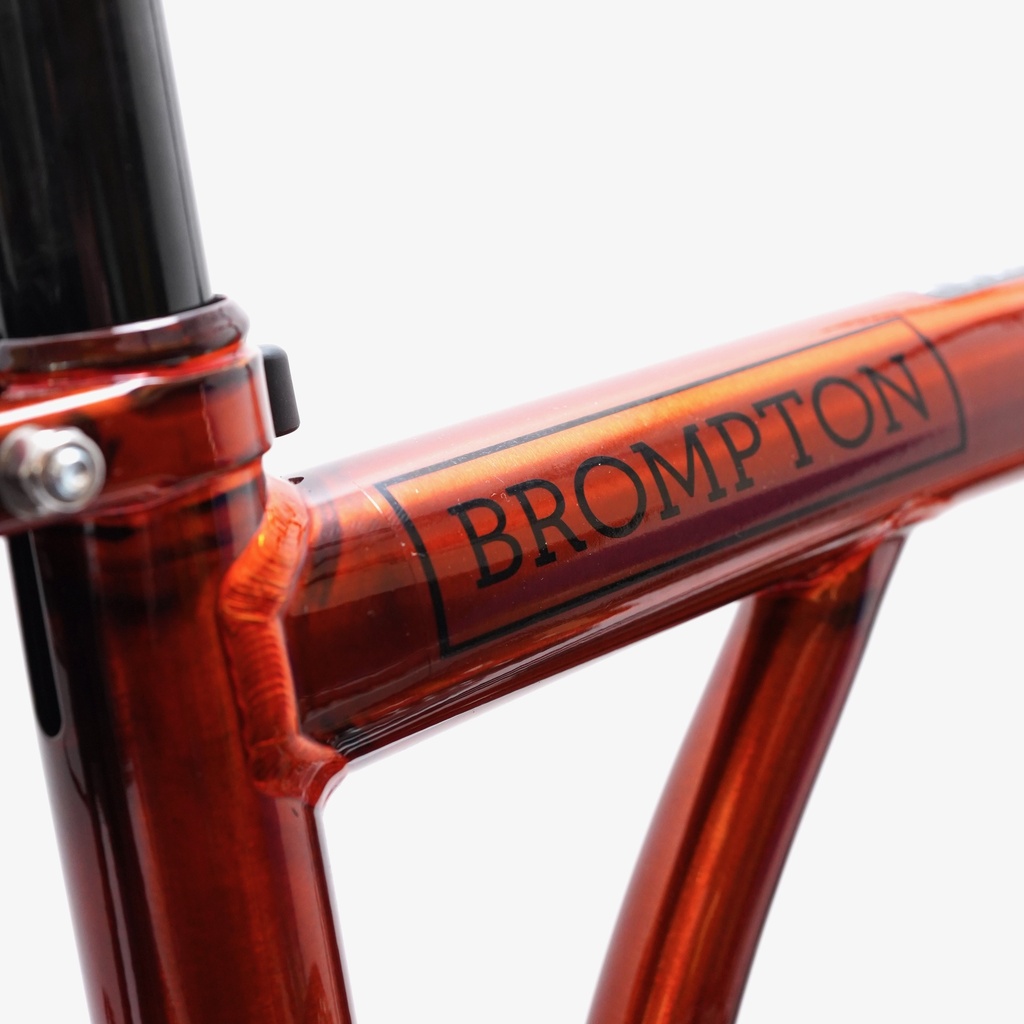 [B-P-M12R-mFLaq-rTiBK-TYCC] Brompton P Line 12-speed Mid - Flame Lacquer - with rack