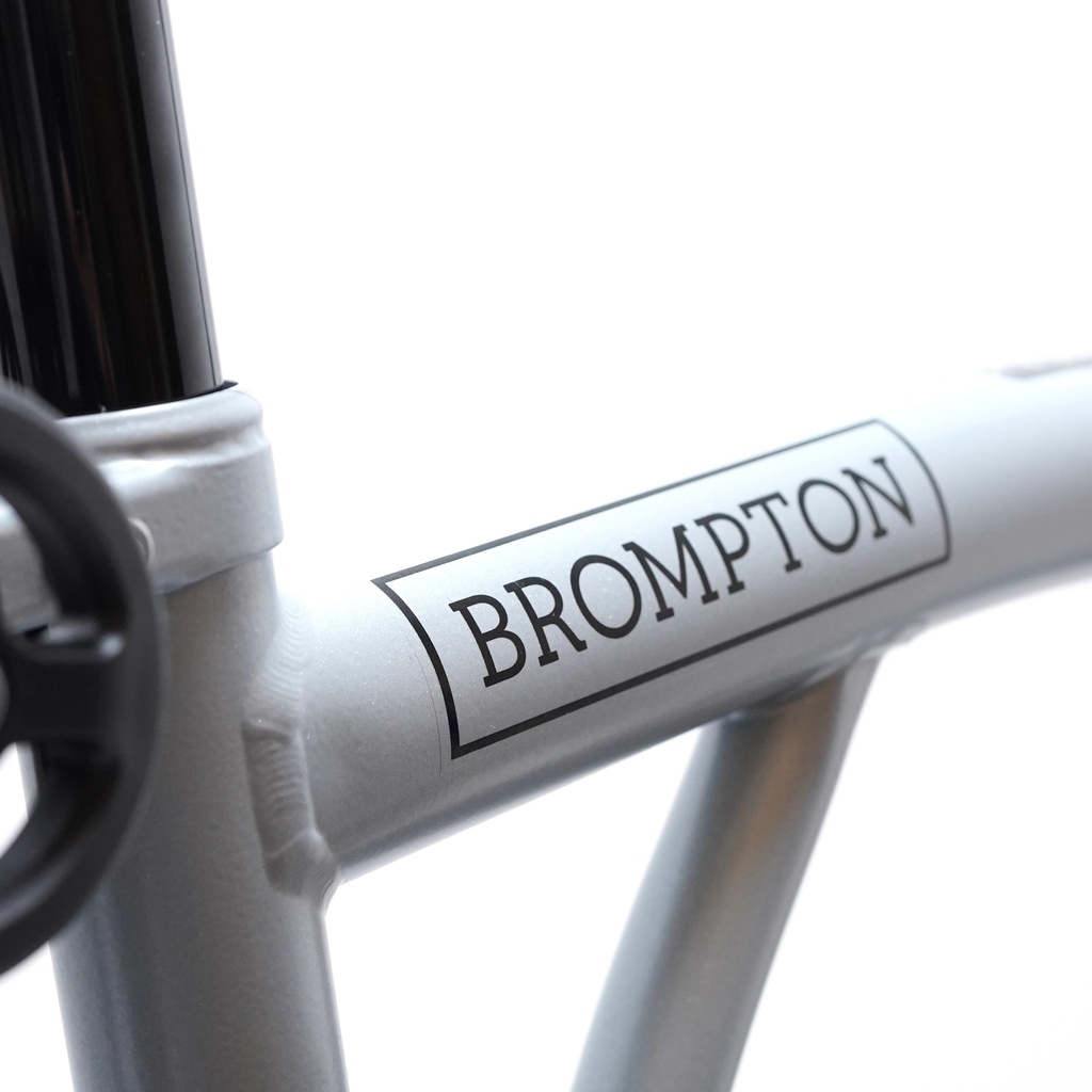 [B-P-M12R-mLU-rTiBK-TYCC] Brompton P Line Explore Mid - Lunar Ice - with rack