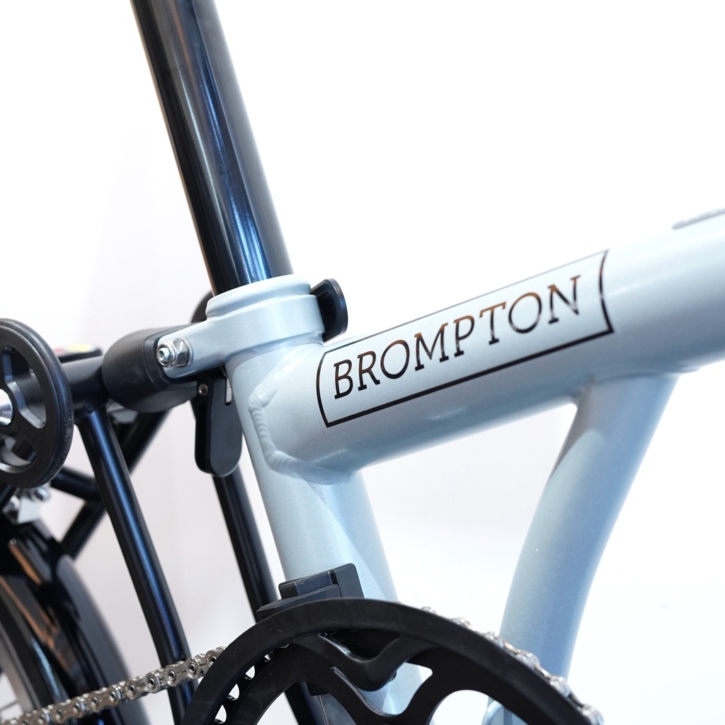 [B-P-S12L-mLU-rTiBK-TYCC] Brompton P Line Explore Low - Lunar Ice