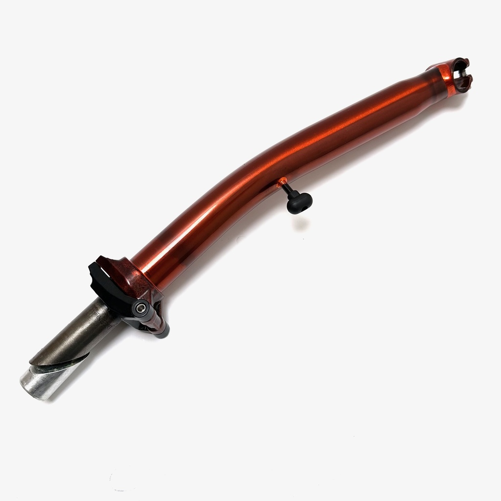 [QHBSA-S-FLLaq] Flame Lacquer Low (S type) handlebar stem assembly for Brompton folding bicycle