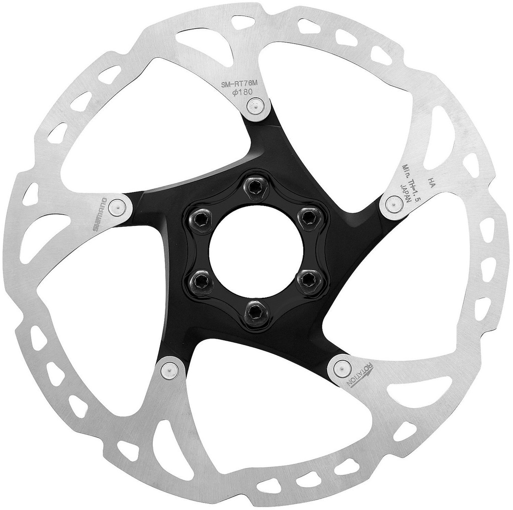 [SMRT76M] Shimano SM-RT76 XT rotor, 180 mm, 6-bolt