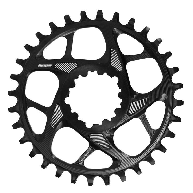 Hope 34T R22 Spiderless Chainring SR3 - Black