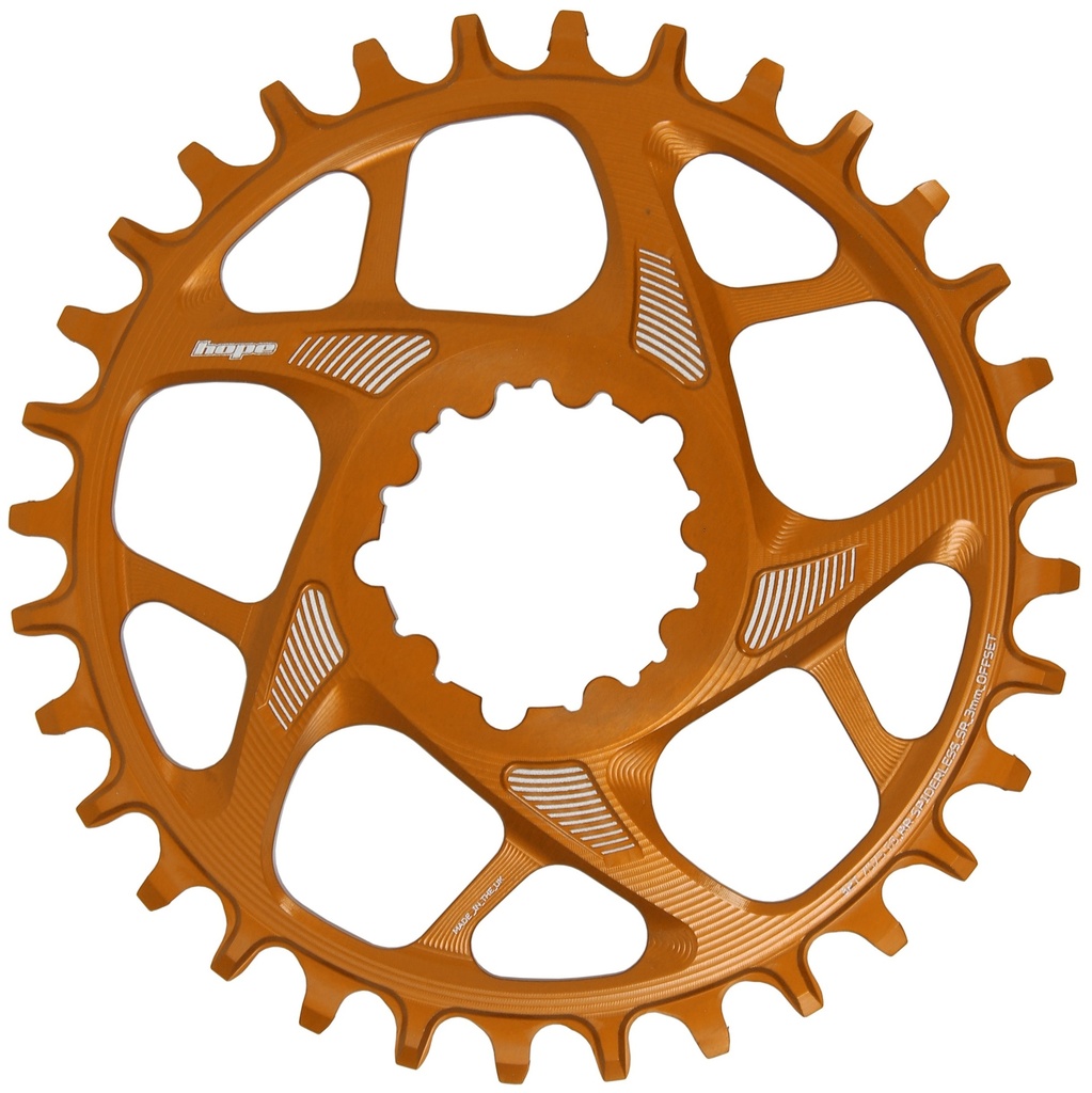 Hope 36T R22 Spiderless Chainring SR3 - Orange