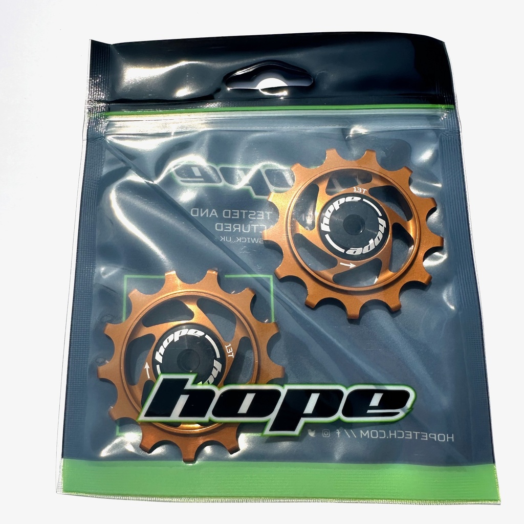 Hope 13T  Jockey Wheels (pair) - Bronze