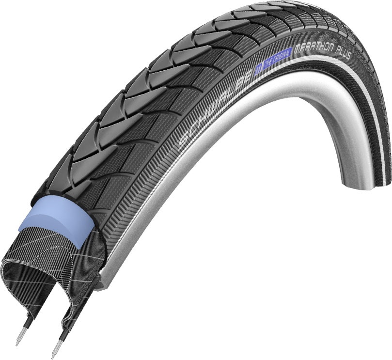 [11100770V] Schwalbe Marathon Plus 700x38 Performance SmartGuard Rigid Endurance Compound Tyre in Black