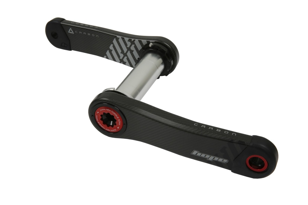 [HCCN7365R] Hope Carbon Crankset 68/73mm - Red - 165mm