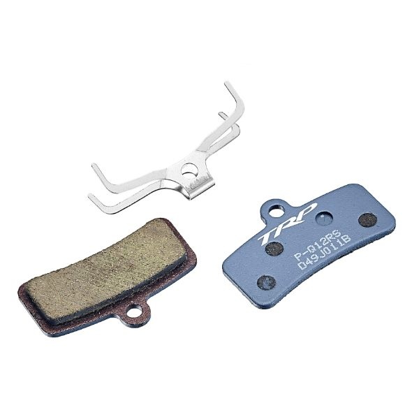 Resin disc brake pads (pair) for 4 piston TRP systems
