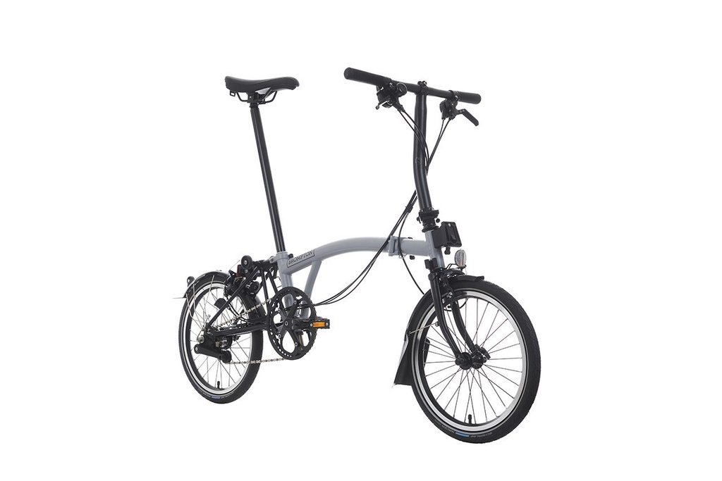 [B-S6L-mSG-BCL] Brompton C Line Low Explore folding bike - Soft Grey
