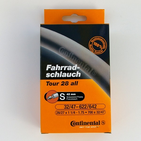 Tour 28 all 700 x 32-47C tube by Continental - presta valve