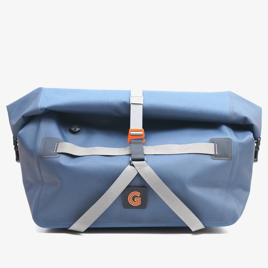 Brompton Borough Large Waterproof Bag - Navy/Grey