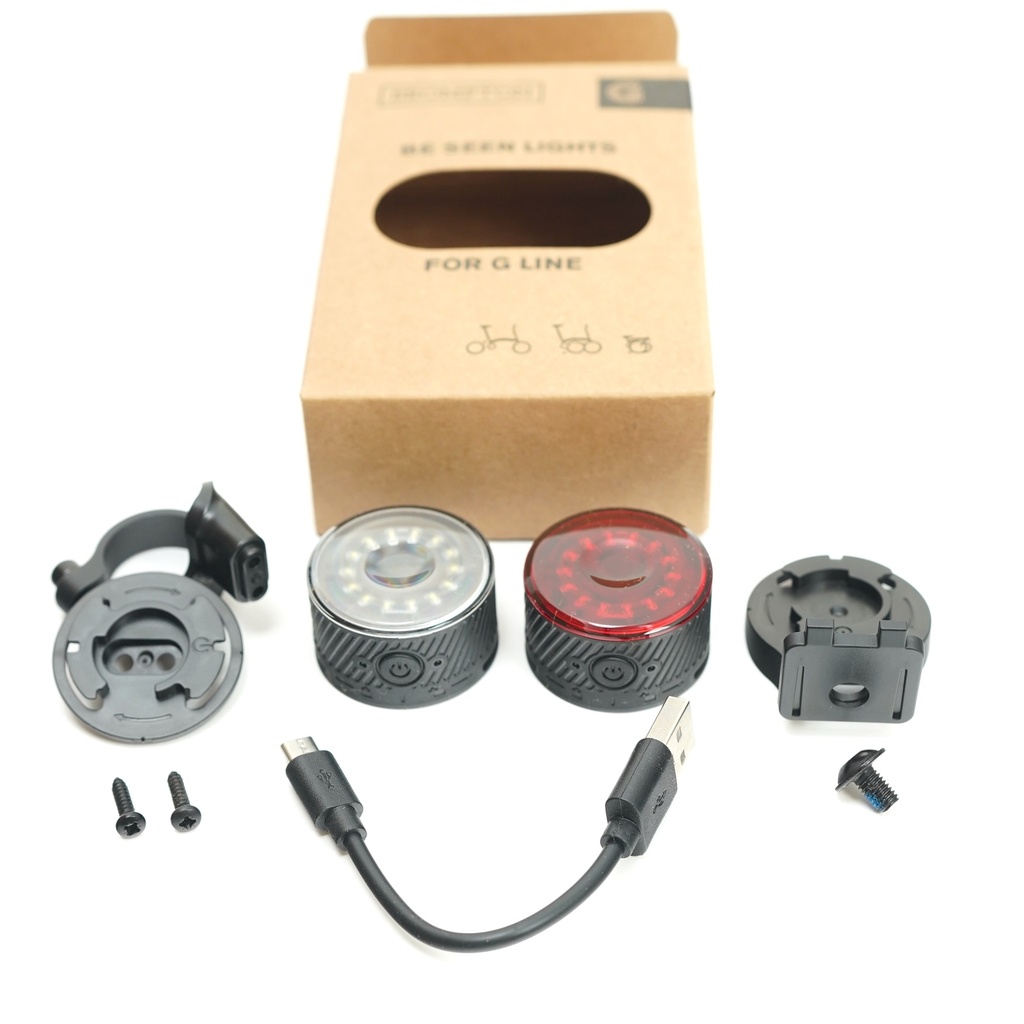 [Q103750] Brompton G Line Be Seen Front and Rear Light Set