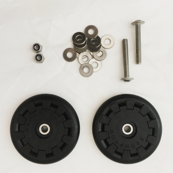 [QEZW-M5] Brompton Eazy Wheels with 5mm screw for pre-2016 rear rack