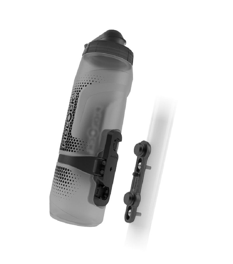 [09653-P01032(TBL)] Fidlock TWIST bottle 800ml - transparent black - including bike base