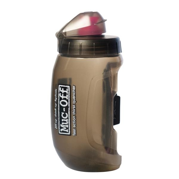[21132] MUC-OFF x Fidlock twist bottle 590ml plus bike base - Smoked