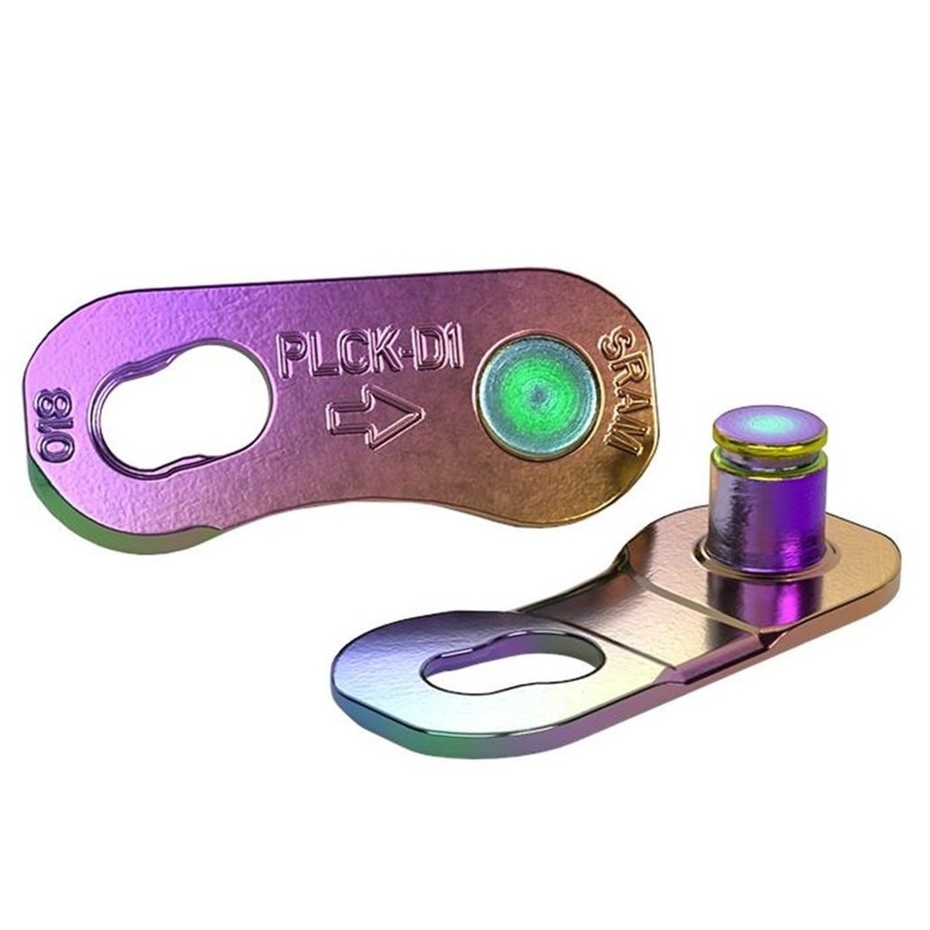 [00.2518.036.007] SRAM Powerlock 12-Speed Flat Top Chain Connector (4Pcs) - Rainbow - for 12-speed road chains