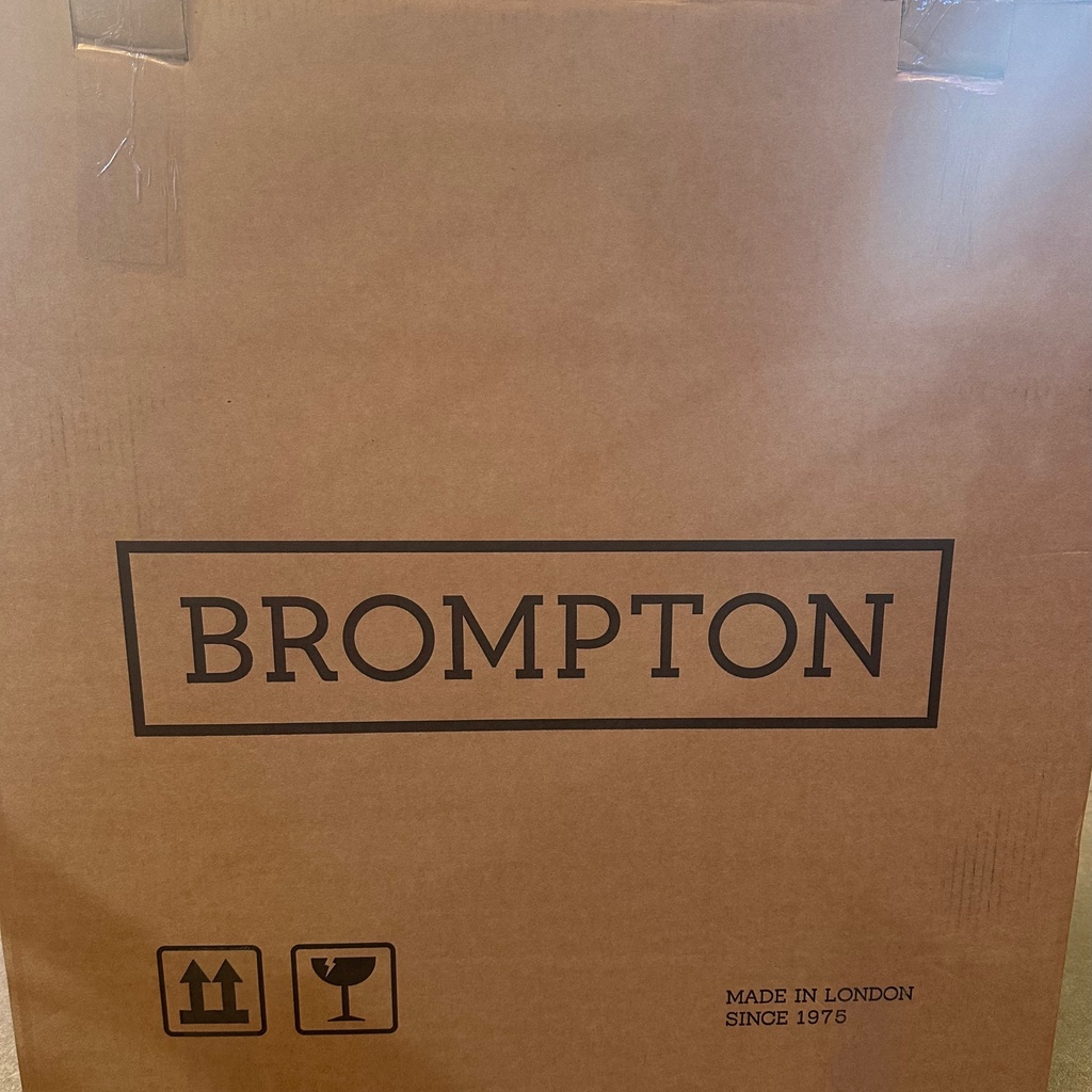 Used Brompton G line cardboard transport box