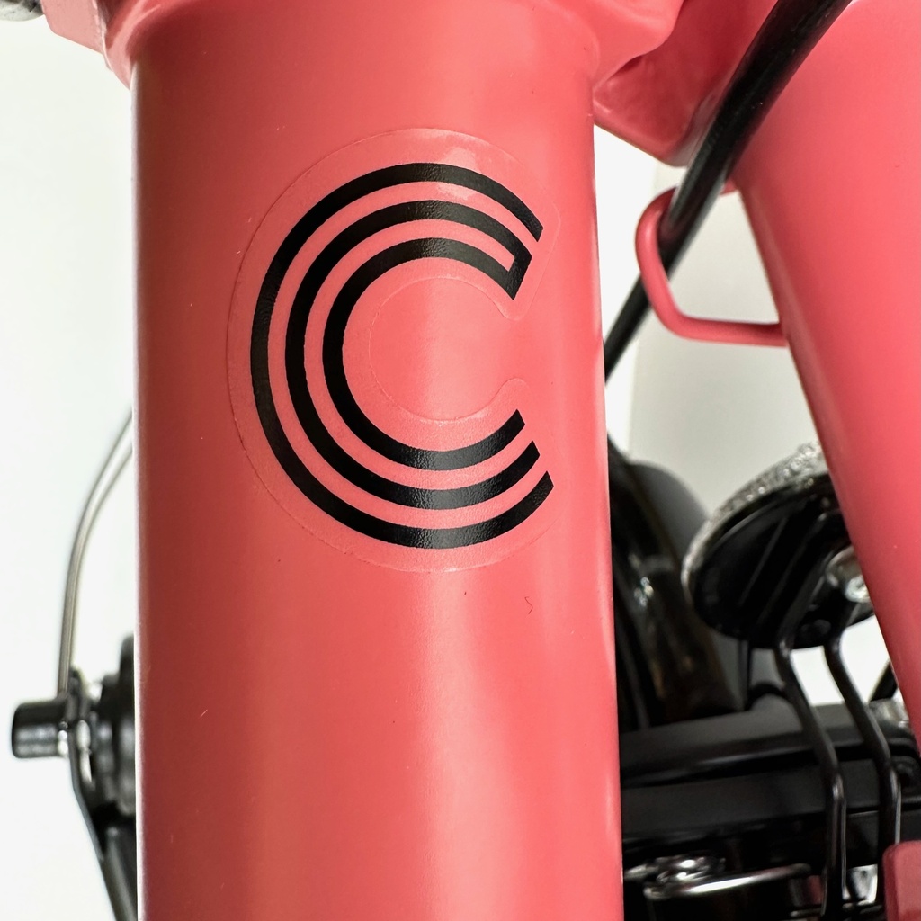 Brompton C Line 12-speed Mid - Flamingo Pink / Black