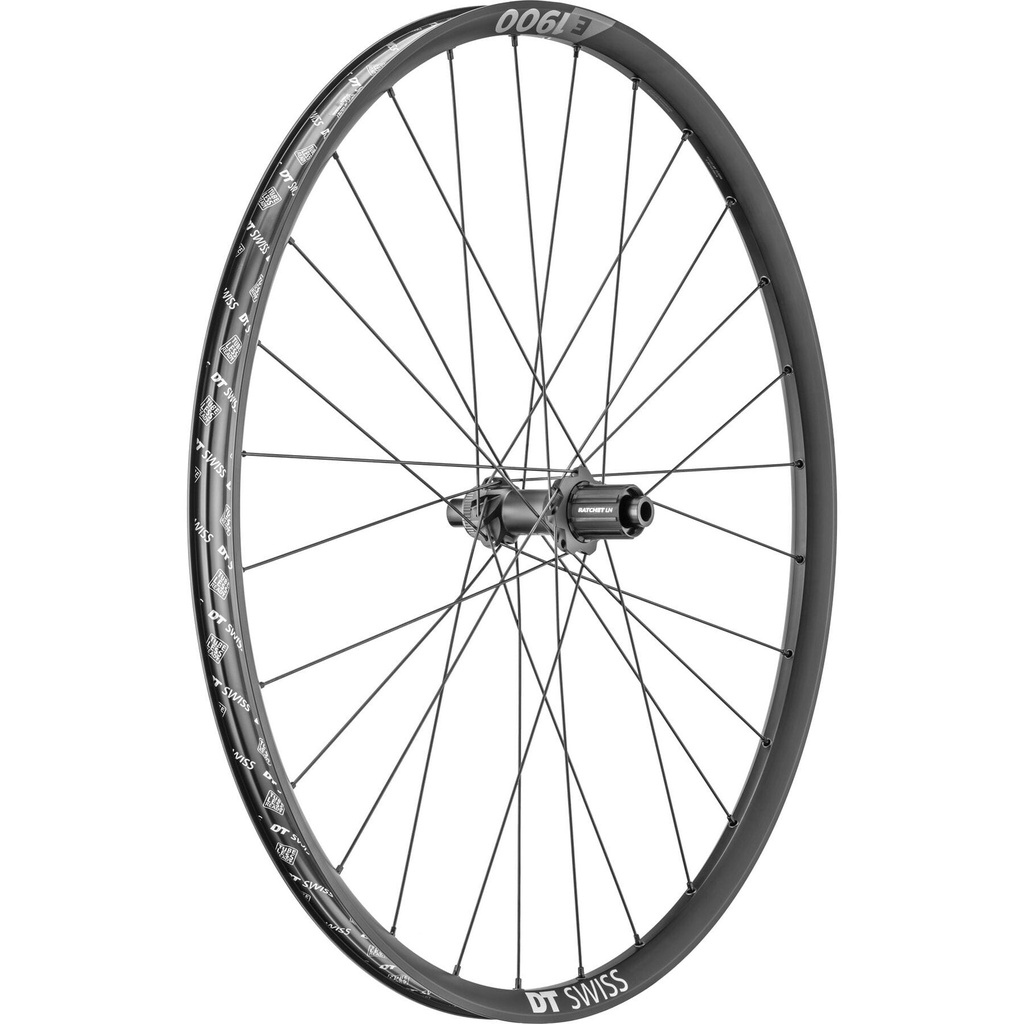 [WHDTE193018R] DT Swiss E 1900 wheel, 30 mm rim, 12 x 148 mm BOOST axle , 27.5 inch rear Shimano HG