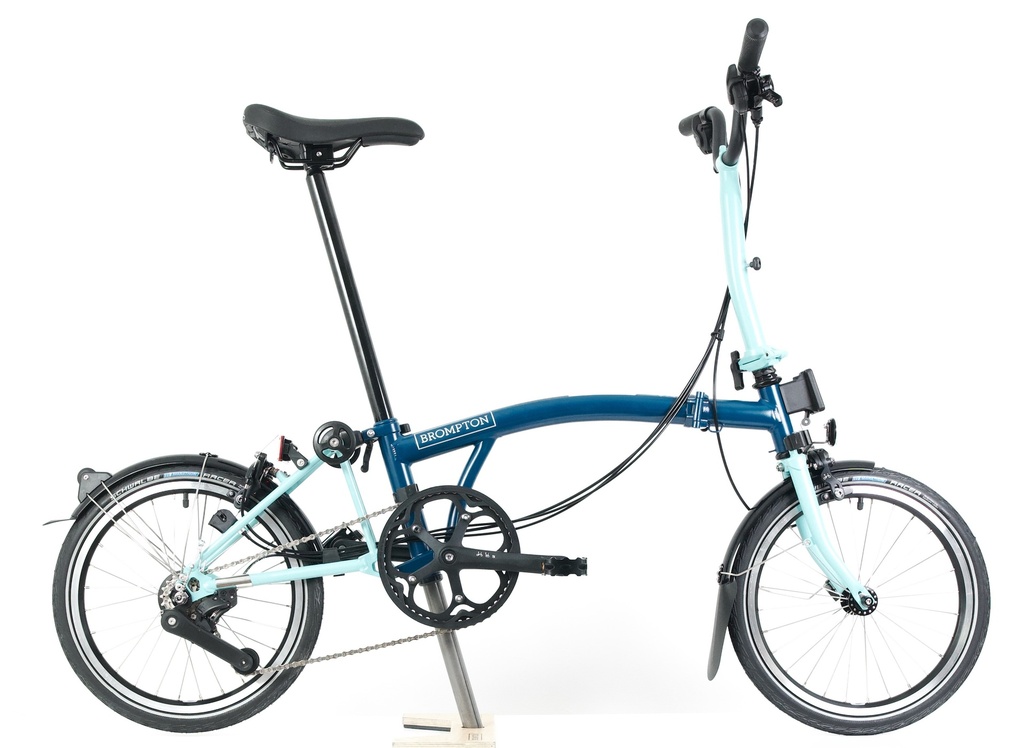 [B-C-M12L-mOB-rTG] Brompton C Line 12-speed Mid - Ocean Blue / Turkish Green