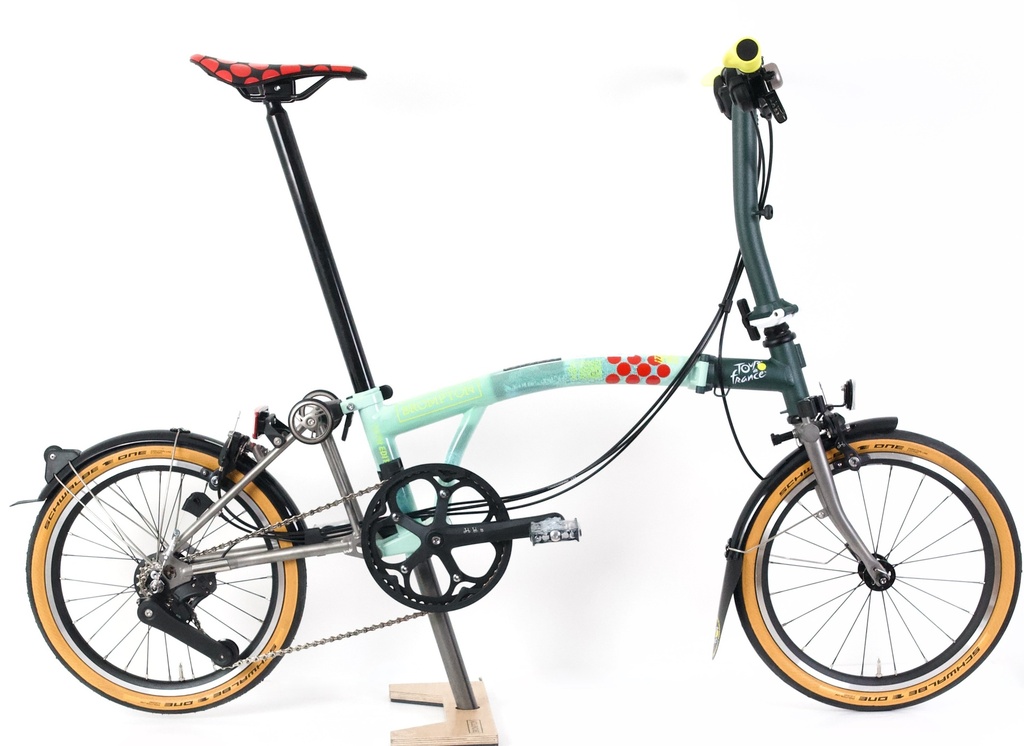 [B-SE-P-S12L-mXX-rXX-TYONE-TDF] Brompton P Line 12-speed TdF 2025 Folding Bike