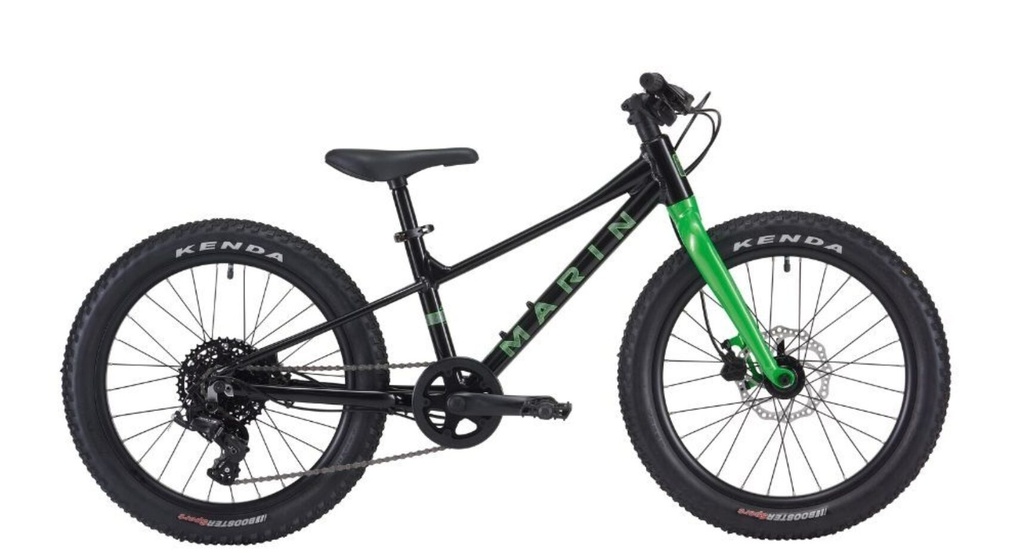 [740740001] Marin BEAR VALLEY 20 Black Green kids bike