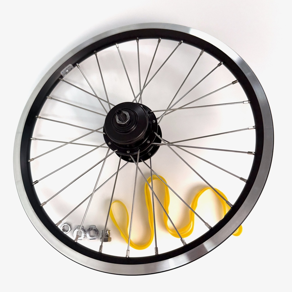 [QRW3SS-12] Brompton 12-speed rear wheel Black / Silver