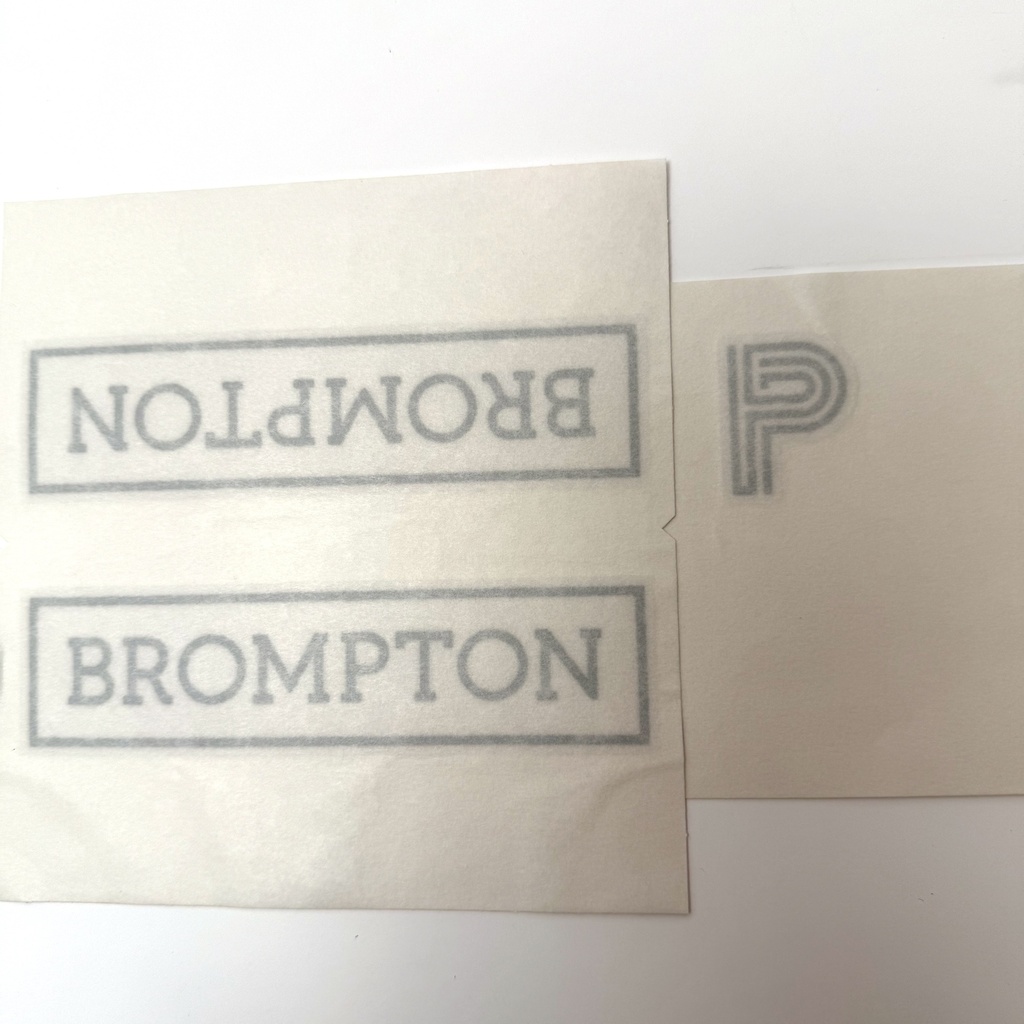 [QDECAL-PMS] Brompton replacement decal set - P Line Matt Silver