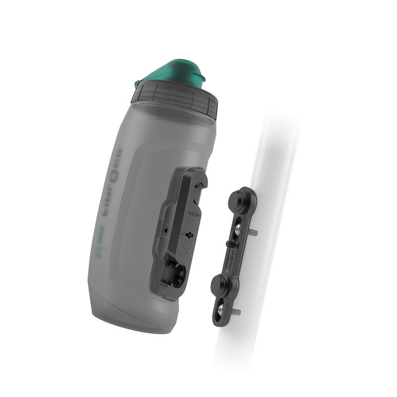 [AB-09636-P01032] Fidlock TWIST Anti-bac bottle 590ml - transparent black - inc. bike base