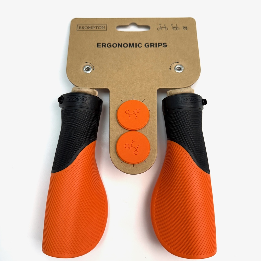 [QHBGRIP-C] Brompton Ergonomic Grips - Orange