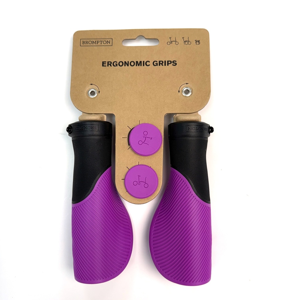 [QHBGRIP-PU] Brompton Ergonomic Grips - Purple